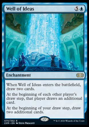 (075/332) Magic The Gathering Double Masters Single: Well of Ideas Holo Rare