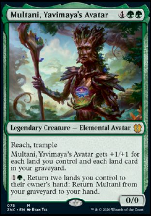 (075) Magic The Gathering Commander: Zendikar Rising Single: Multani, Yavimaya's Avatar  Mythic