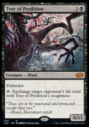 (075) Magic The Gathering Jumpstart 2022 Single: Tree of Perdition  Mythic
