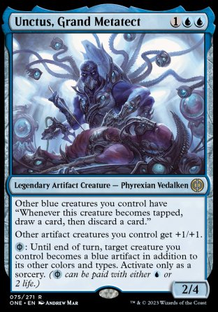 (075) Magic The Gathering Phyrexia: All Will Be One Single: Unctus, Grand Metatect Holo Rare