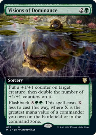 (075) Magic The Gathering Commander: Innistrad: Midnight Hunt Single: Visions of Dominance (V.2) Holo Rare