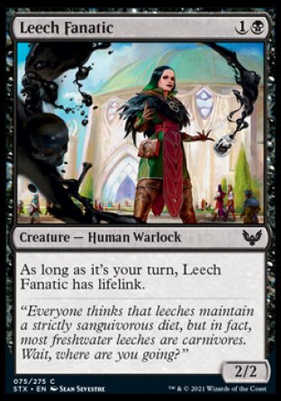 (075) Magic The Gathering Strixhaven: School of Mages Single: Leech Fanatic  Common
