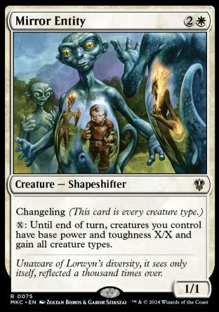 (075) Magic The Gathering Commander: Murders at Karlov Manor Single: Mirror Entity  Rare