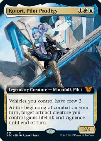 (075) Magic The Gathering Commander: Kamigawa: Neon Dynasty Single: Kotori, Pilot Prodigy (V.2)  Mythic