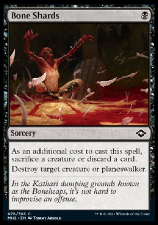 (076) Magic The Gathering Modern Horizons 2 Single: Bone Shards Holo Common