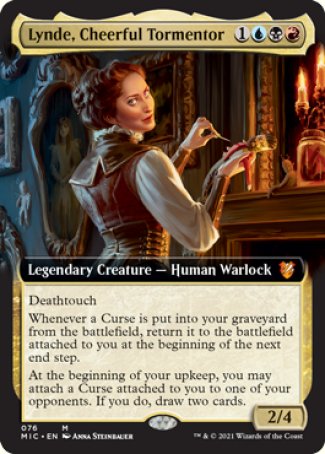 (076) Magic The Gathering Commander: Innistrad: Midnight Hunt Single: Lynde, Cheerful Tormentor (V.2)  Mythic