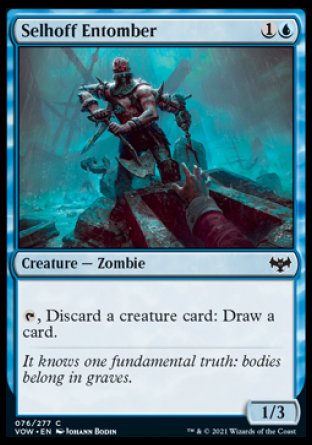 (076) Magic The Gathering Innistrad: Crimson Vow Single: Selhoff Entomber  Common