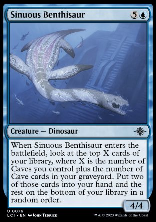 (076) Magic The Gathering The Lost Caverns of Ixalan Single: Sinuous Benthisaur  Uncommon