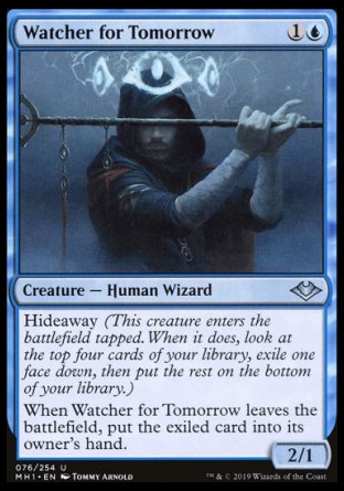 (076/254) Magic The Gathering Modern Horizons Single: Watcher for Tomorrow Holo Uncommon