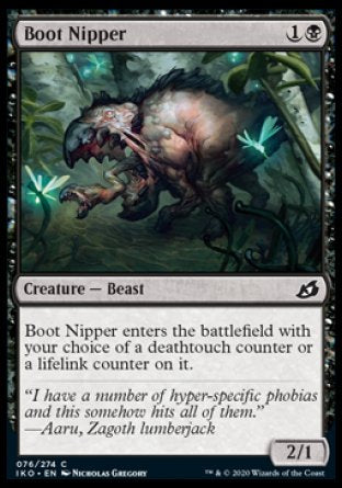 (076/274) Magic The Gathering Ikoria: Lair of Behemoths Single: Boot Nipper Holo Common