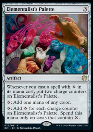 (076) Magic The Gathering Commander: Strixhaven Single: Elementalist's Palette  Rare