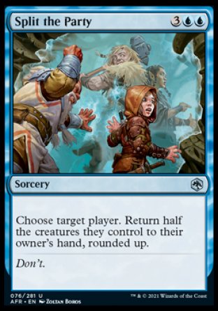 (076) Magic The Gathering Adventures in the Forgotten Realms Single: Split the Party  Uncommon