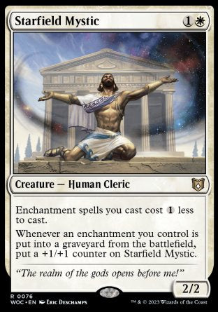 (076) Magic The Gathering Commander: Wilds of Eldraine Single: Starfield Mystic  Rare