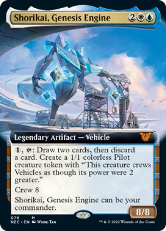 (076) Magic The Gathering Commander: Kamigawa: Neon Dynasty Single: Shorikai, Genesis Engine (V.2)  Mythic