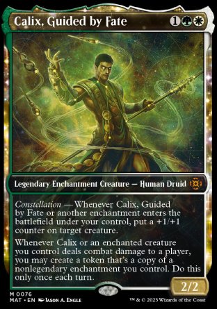 (076) Magic The Gathering March of the Machine: The Aftermath: Extras Single: Calix, Guided by Fate (V.1)  Mythic