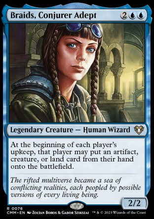 (076) Magic The Gathering Commander Masters Single: Braids, Conjurer Adept Holo Rare