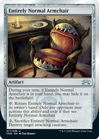 (077/096) Magic The Gathering Unsanctioned Single: Entirely Normal Armchair  Uncommon