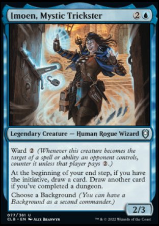 (077) Magic The Gathering Commander Legends: Battle for Baldur's Gate Single: Imoen, Mystic Trickster  Uncommon