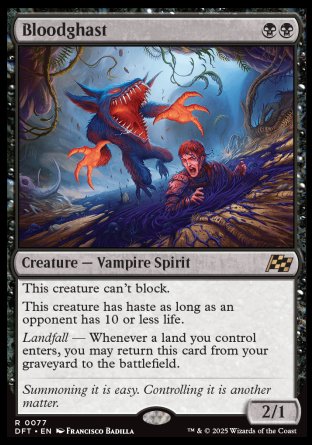 (077) Magic The Gathering Aetherdrift Single: Bloodghast  Rare