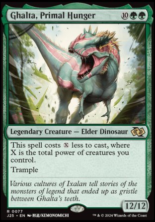 (077) Magic The Gathering Foundations Jumpstart Single: Ghalta, Primal Hunger  Rare