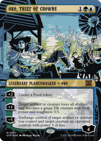 (077) Magic The Gathering Breaking News Single: Oko, Thief of Crowns (V.2)  Holo Mythic