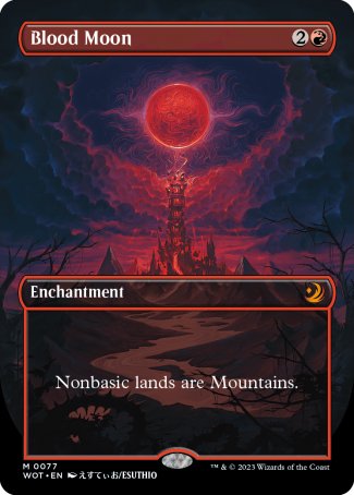 (077) Magic The Gathering Enchanting Tales Single: Blood Moon (V.2)  Holo Mythic