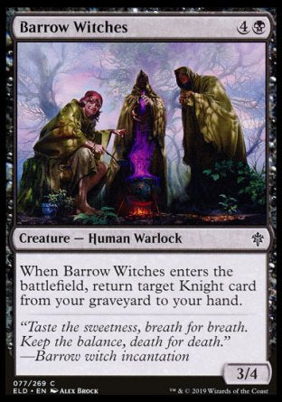 (077/269) Magic The Gathering Throne of Eldraine Single: Barrow Witches Holo Common