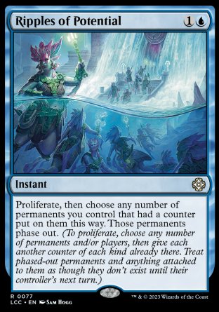 (077) Magic The Gathering Commander: The Lost Caverns of Ixalan Single: Ripples of Potential  Rare