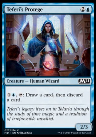 (077) Magic The Gathering Core 2021 Single: Teferi's Protege Holo Common