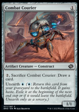 (077) Magic The Gathering The Brothers' War Single: Combat Courier  Common