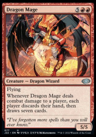 (077) Magic The Gathering Jumpstart 2022 Single: Dragon Mage  Uncommon