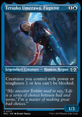 (077) Magic The Gathering Multiverse Legends Single: Tetsuko Umezawa, Fugitive (V.2) Holo Uncommon