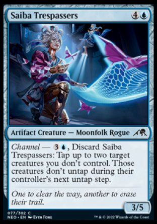 (077) Magic The Gathering Kamigawa: Neon Dynasty Single: Saiba Trespassers  Common