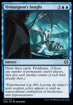 (077) Magic The Gathering Phyrexia: All Will Be One Single: Vivisurgeon's Insight  Common