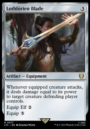 (077) Magic The Gathering Commander: The Lord of the Rings: Tales of Middle-earth Single: Lothl������rien Blade  Rare