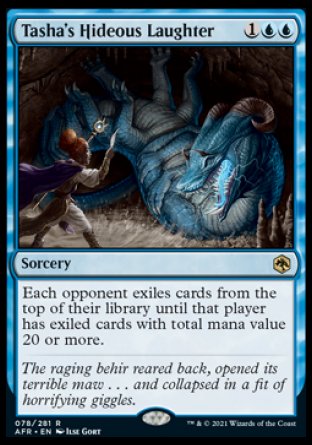 (078) Magic The Gathering Adventures in the Forgotten Realms Single: Tasha's Hideous Laughter  Rare