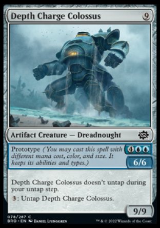 (078) Magic The Gathering The Brothers' War Single: Depth Charge Colossus  Common