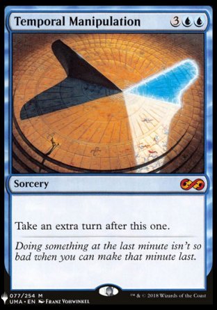 (077) Magic The Gathering The List Single: Temporal Manipulation  Mythic