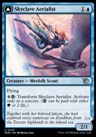 (078) Magic The Gathering March of the Machine Single: Skyclave Aerialist // Skyclave Invader  Uncommon