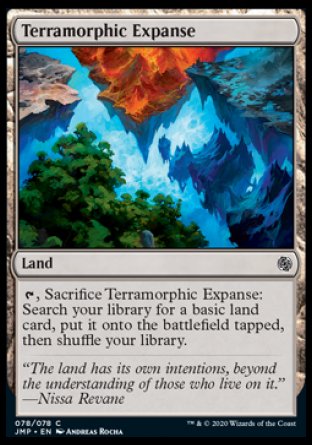 (078) Magic The Gathering Jumpstart Single: Terramorphic Expanse  Common