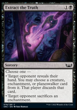 (078) Magic The Gathering Streets of New Capenna Single: Extract the Truth  Common