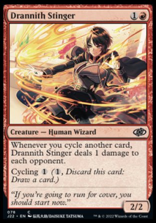 (078) Magic The Gathering Jumpstart 2022 Single: Drannith Stinger  Common