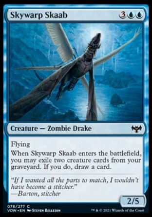 (078) Magic The Gathering Innistrad: Crimson Vow Single: Skywarp Skaab Holo Common