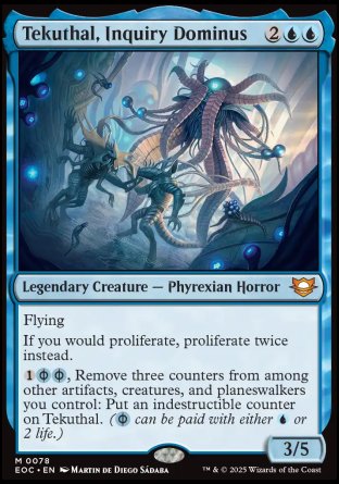 (078) Magic The Gathering Commander: Edge of Eternities Single: Tekuthal, Inquiry Dominus  Mythic