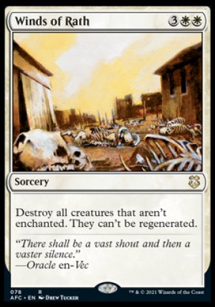 (078) Magic The Gathering Commander: Adventures in the Forgotten Realms Single: Winds of Rath  Rare