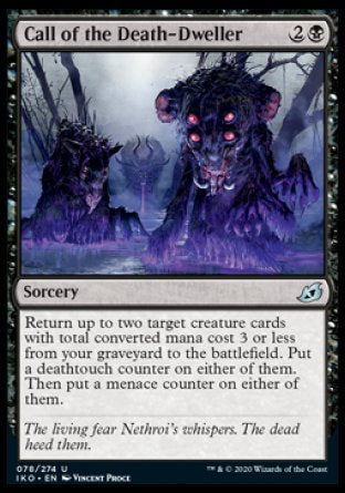 (078/274) Magic The Gathering Ikoria: Lair of Behemoths Single: Call of the Death-Dweller Holo Uncommon