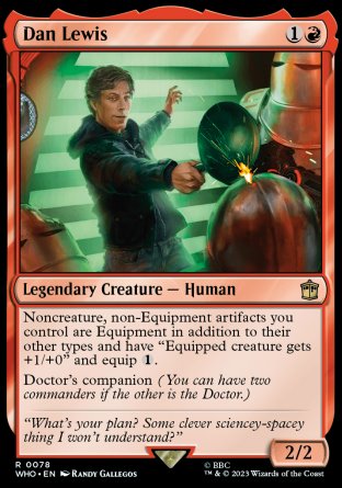 (078) Magic The Gathering Universes Beyond: Doctor Who Single: Dan Lewis Holo Rare