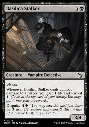 (078) Magic The Gathering Murders at Karlov Manor Single: Basilica Stalker  Common