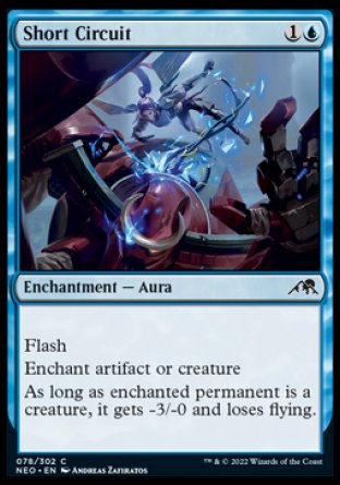 (078) Magic The Gathering Kamigawa: Neon Dynasty Single: Short Circuit Holo Common