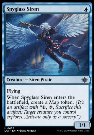 (078) Magic The Gathering The Lost Caverns of Ixalan Single: Spyglass Siren Holo Uncommon